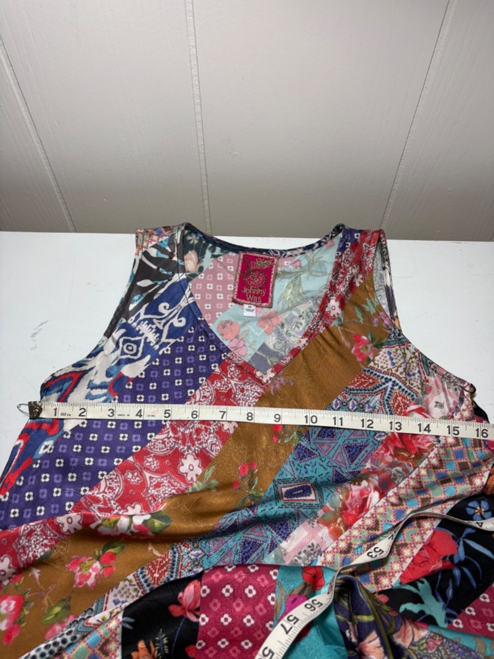 JOHNNY WAS TREBLE BIAS DRESS XS - Picture 7 of 10